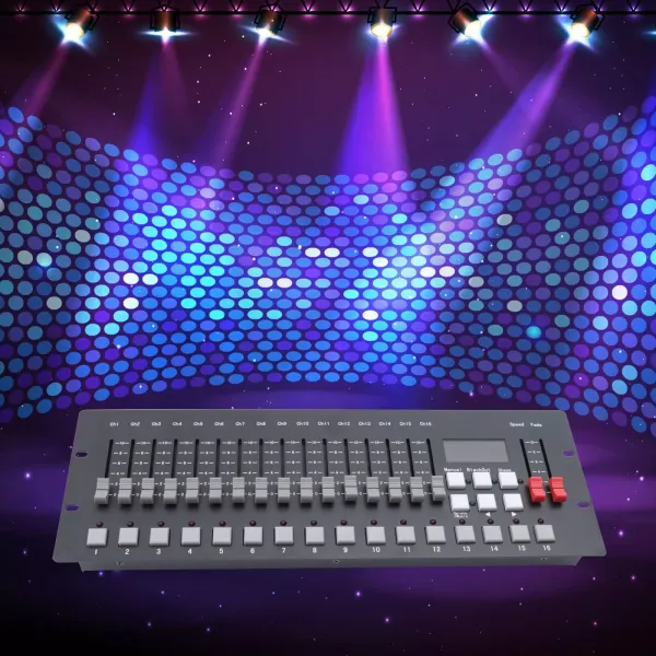 DMX ovladač 256 kanálů DMX512 Stage Lighting Control Console DJ Lighting Mixer