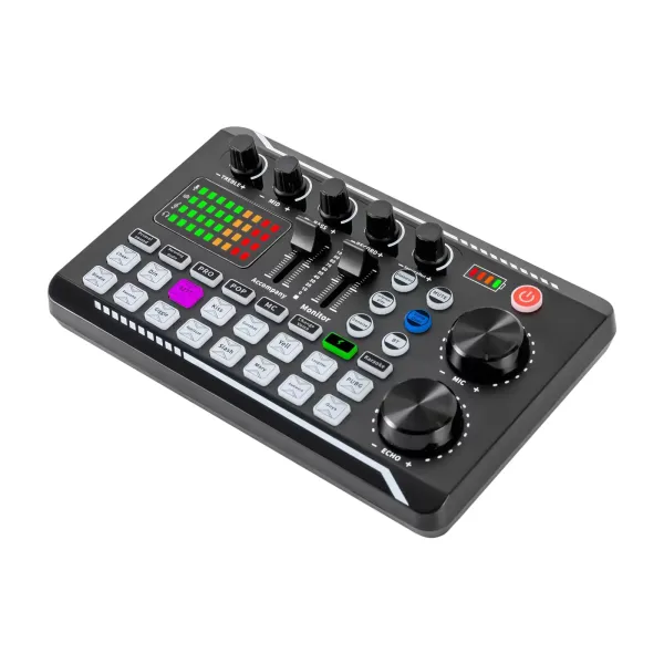 Sada mikrofonu pro podcast, mikrofon pro streamování, kondenzátorový mikrofon USB, mixážní pult se zvukovou kartou, pro živé vysílání, streamování