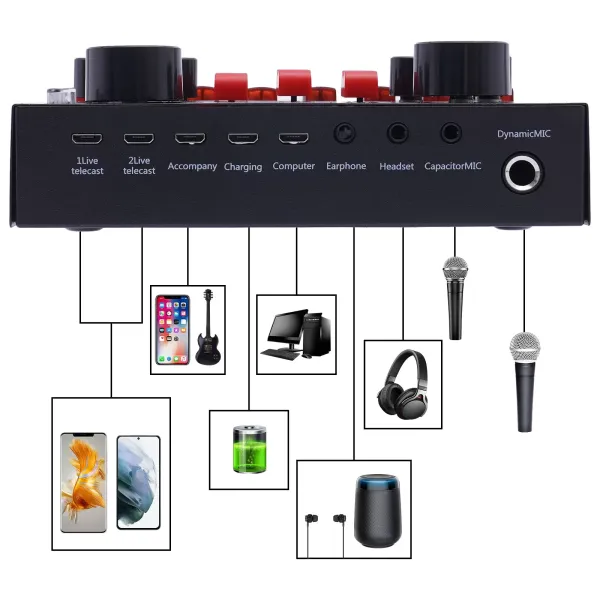 Streamovací mikrofon BM800 se zvukovou kartou V8s Live Sound Card Balíček kondenzátorového mikrofonu USB nabíjecí kabel pro Live DJ 16 Sound Effect Streamovací mikrofon BM800 se zvukovou kartou V8s Live Sound Card Balíček kondenzátorového mikrofonu USB nabíjecí kabel pro Live DJ 16 Sound Effect
