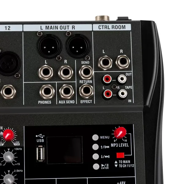 12 Pack Bluetooth Audio Controller pro počítačový záznam, 12 kanálový Studio Audio Mixer s XLR konektorem pro mikrofon 12 Pack Bluetooth Audio Controller pro počítačový záznam, 12 kanálový Studio Audio Mixer s XLR konektorem pro mikrofon
