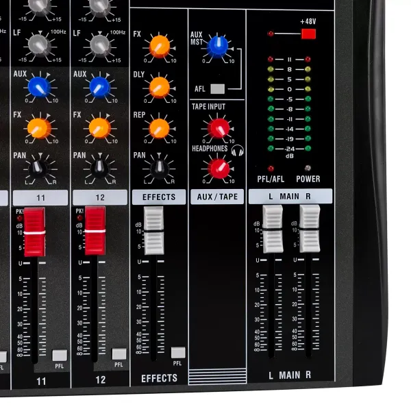 12 Pack Bluetooth Audio Controller pro počítačový záznam, 12 kanálový Studio Audio Mixer s XLR konektorem pro mikrofon 12 Pack Bluetooth Audio Controller pro počítačový záznam, 12 kanálový Studio Audio Mixer s XLR konektorem pro mikrofon