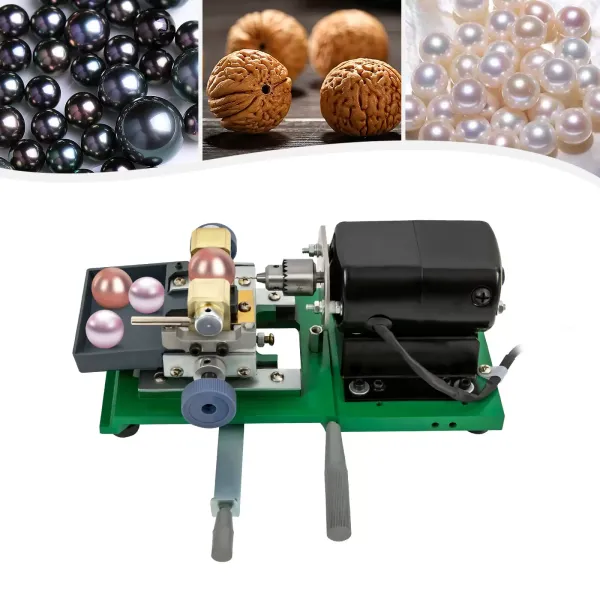 Elektrický stroj na vrtání korálků DIY vrtačka na vrtání zelené vrtačky Vrtací nástroje 220V vrtačka na zelenou kuličku Evropská norma