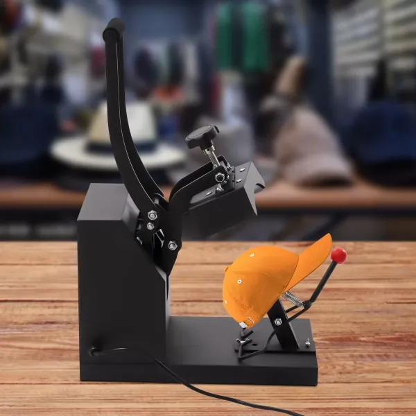 Přenášecí lis 360° Rotace Heat Press Stroj Tepelný lis Regulátor teploty a času Čepice tepelného lisu