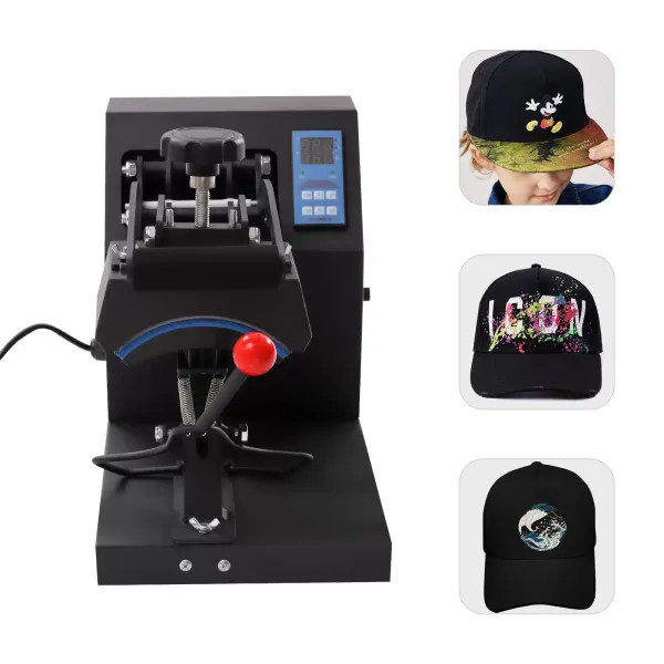 Přenášecí lis 360° Rotace Heat Press Stroj Tepelný lis Regulátor teploty a času Čepice tepelného lisu Přenášecí lis 360° Rotace Heat Press Stroj Tepelný lis Regulátor teploty a času Čepice tepelného lisu