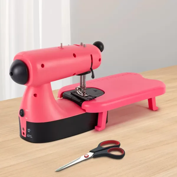 Šicí stroj, volné rameno, šicí stroj Super Utility Stitch – růžový Šicí stroj, volné rameno, šicí stroj Super Utility Stitch – růžový