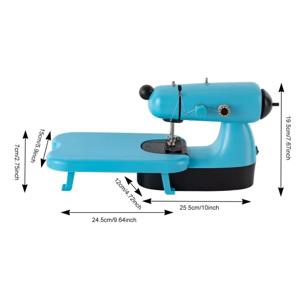 Šicí stroj, volné rameno, šicí stroj Super Utility Stitch – modrý