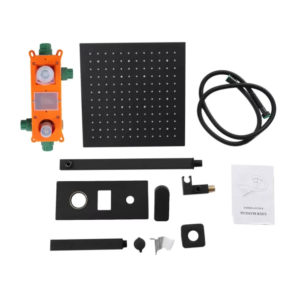 LED sprchový systém s digitálním displejem Sprchový set se sprchovou hlavicí a sprchovou hlavicí LED sprchový systém s digitálním displejem Sprchový set se sprchovou hlavicí a sprchovou hlavicí