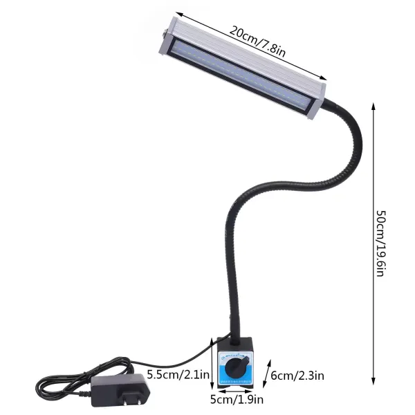 CNC LED pracovní světlo, flexibilní, vodotěsné, černé, 10W, pro Craft, CNC, Workbench